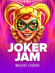 Slot con personaje joker y estética de entretenimiento vibrante.