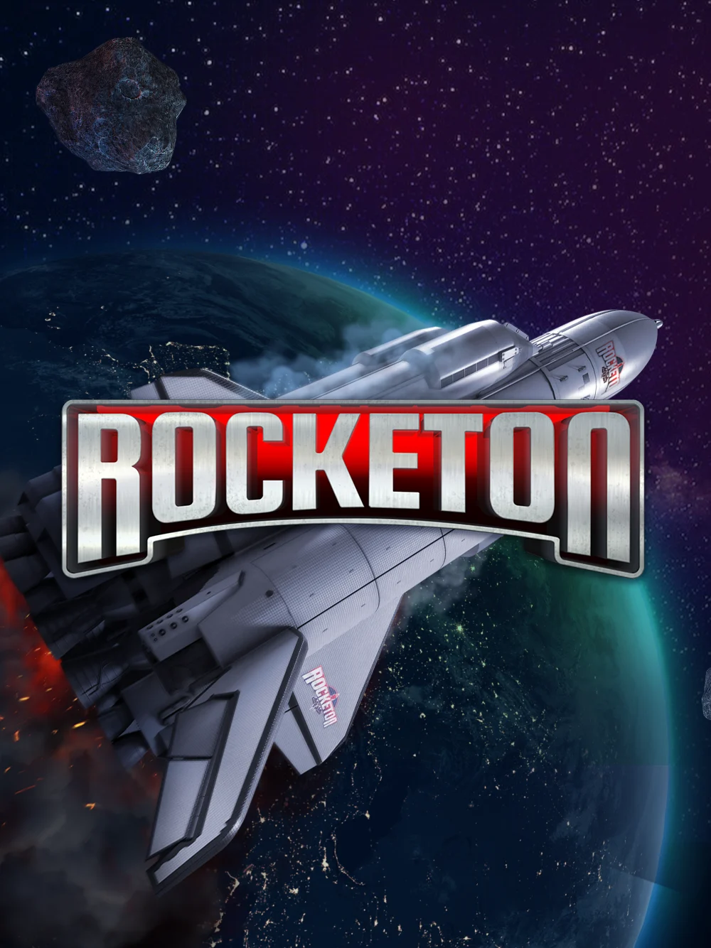Juego con temática de lanzamiento espacial y ganancias rápidas.